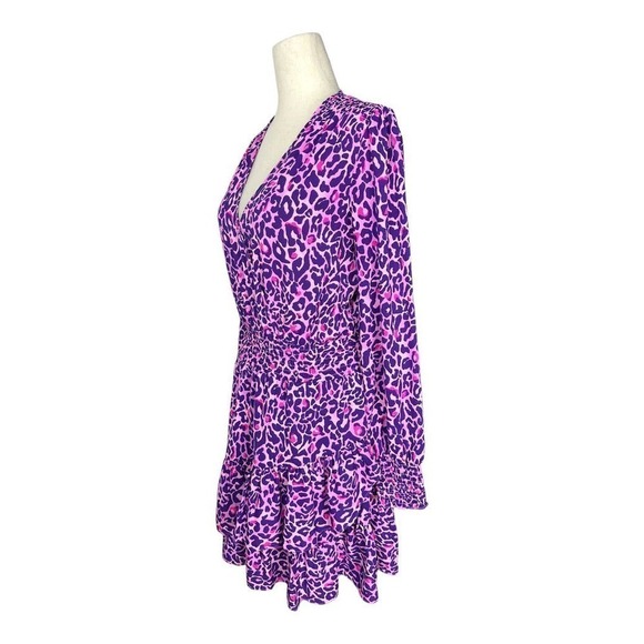 NWOT Lilly Pulitzer Cristiana Stretch Dress Leopard Print in Pink/Purple - Picture 3 of 7